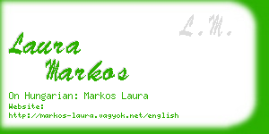 laura markos business card